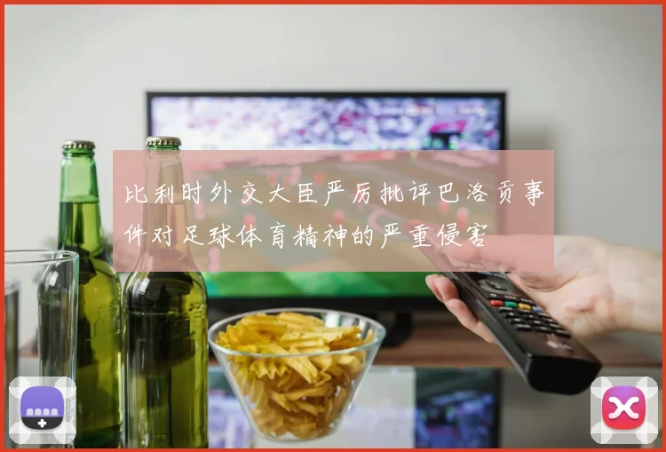 比利时外交大臣严厉批评巴洛贡事件对足球体育精神的严重侵害